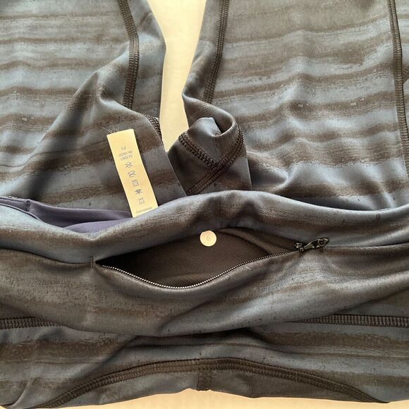 Lululemon Speed Tight 3 Full-On Pocket Luxtreme Mid Rise Grey Black 30” Leggings - Picture 8 of 16